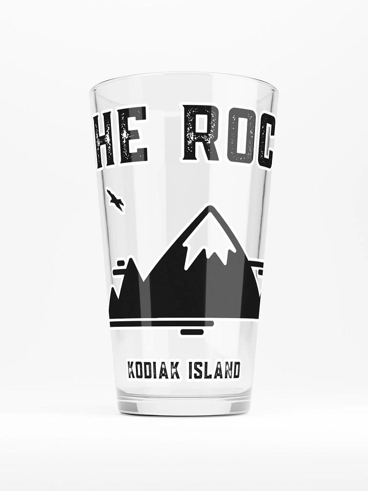 The Rock Pint Glass (Black) product image (1)