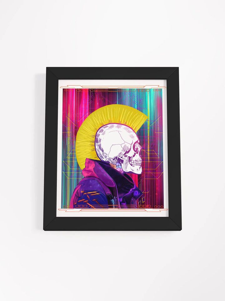 Framed Matte Poster - Skull Mohawk product image (2)