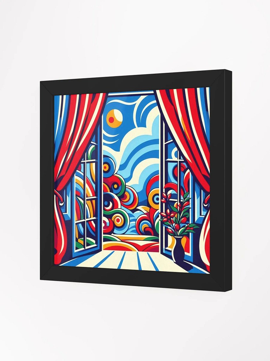 Fauvist-style art print of an open window Poster product image (38)
