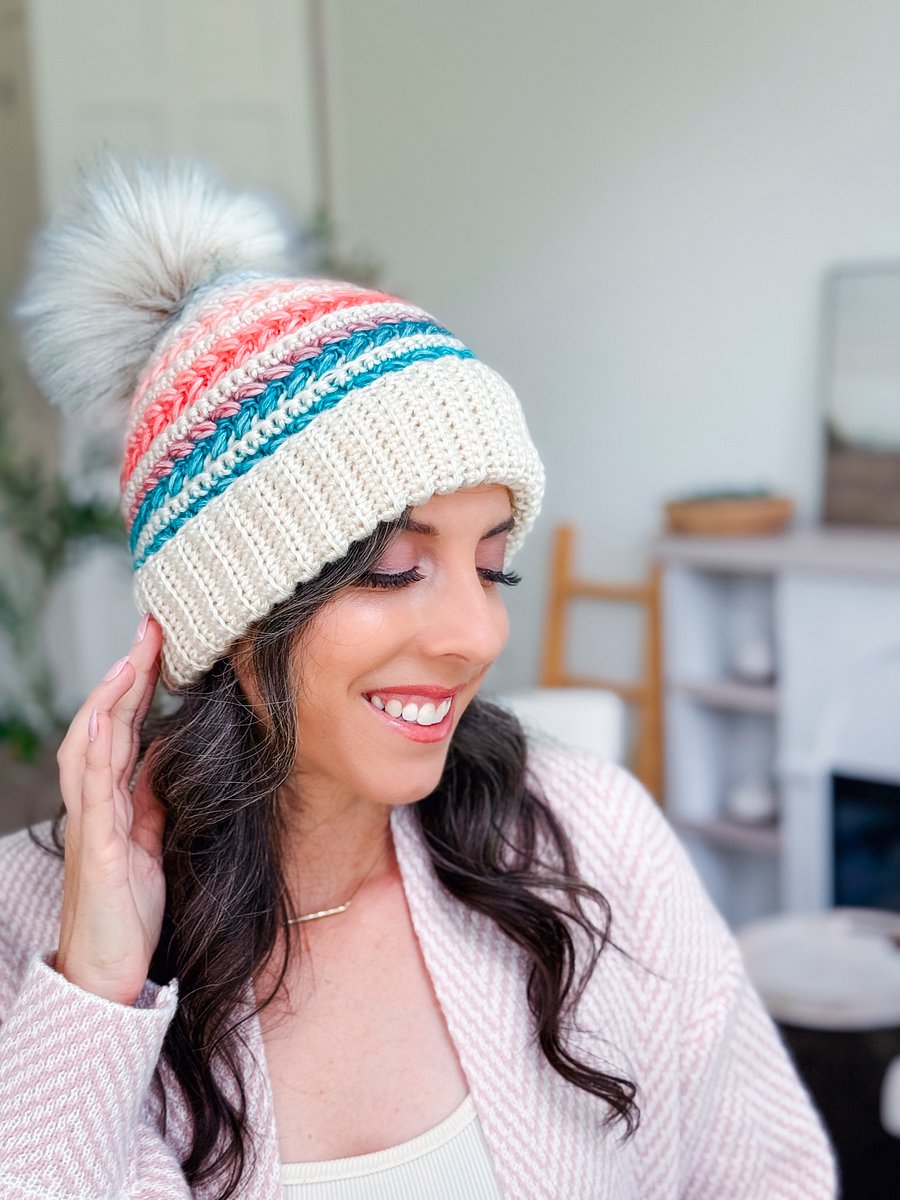 Wheat Stitch Crochet Beanie Pattern with Video Tutorial | Newborn–Adult product image (11)