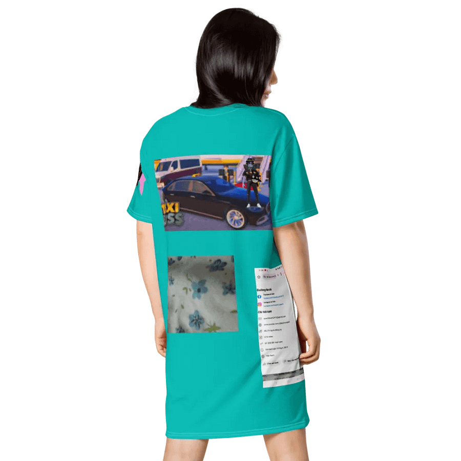 Váy thun in toàn thân/Full body printed T-shirt dress product image (2)
