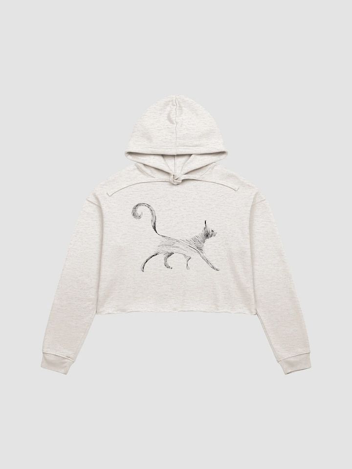 Whiskered Silhouette Crop Hoodie product image (1)
