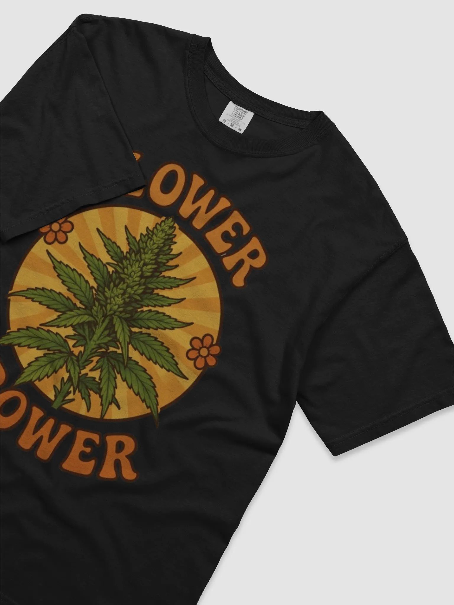 Flower Power Cannabis Illustration T-Shirt product image (23)