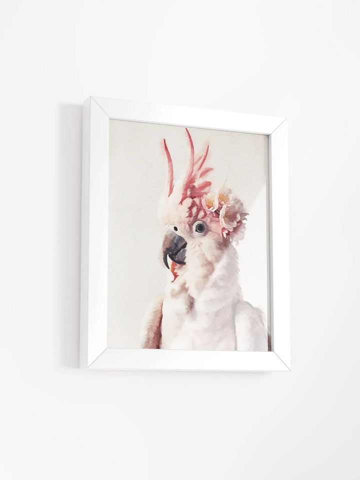 Exotic Elegance: Cockatoo Framed Matte Poster product image (22)