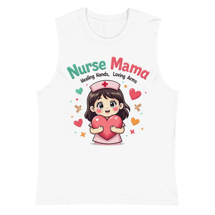 Nurse Mama Heart Muscle Tank product image (2)