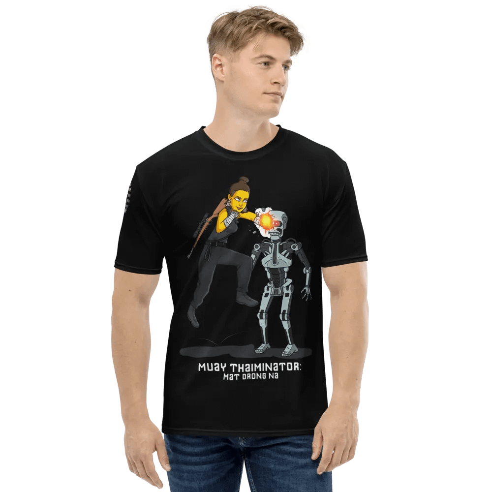 Muay Thaiminator, Training Shirt, black product image (2)