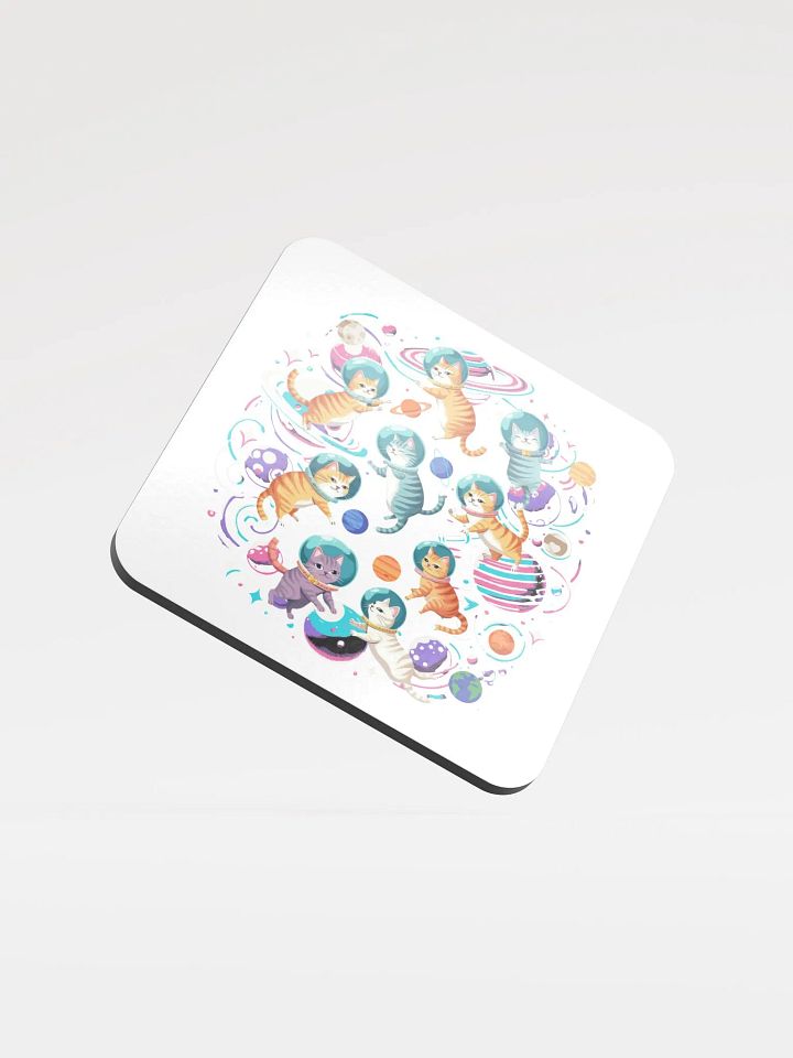 Cats In Space Astro Glossed Coasters Set product image (2)