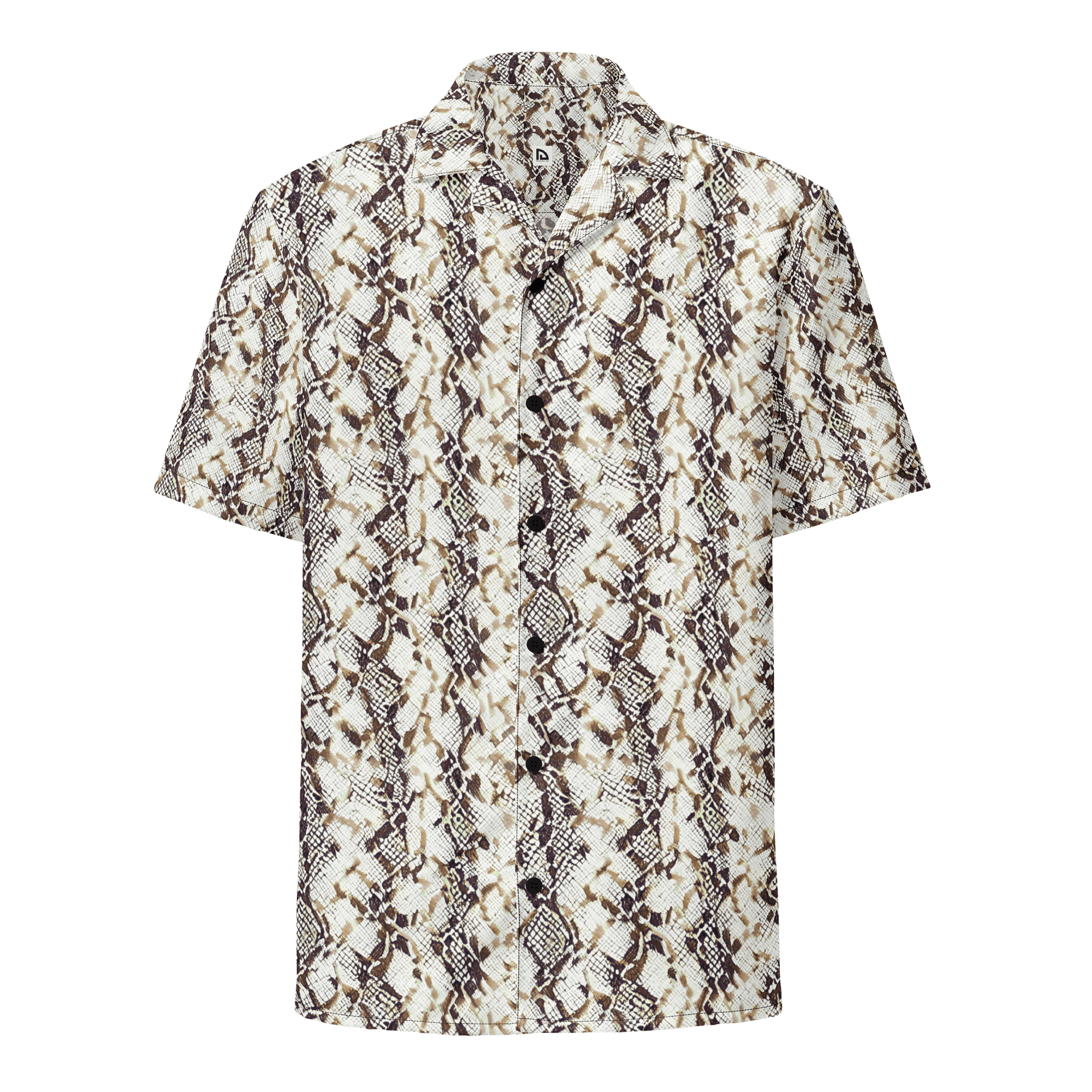 Beige Snake Skin Hawaiian Shirt product image (1)
