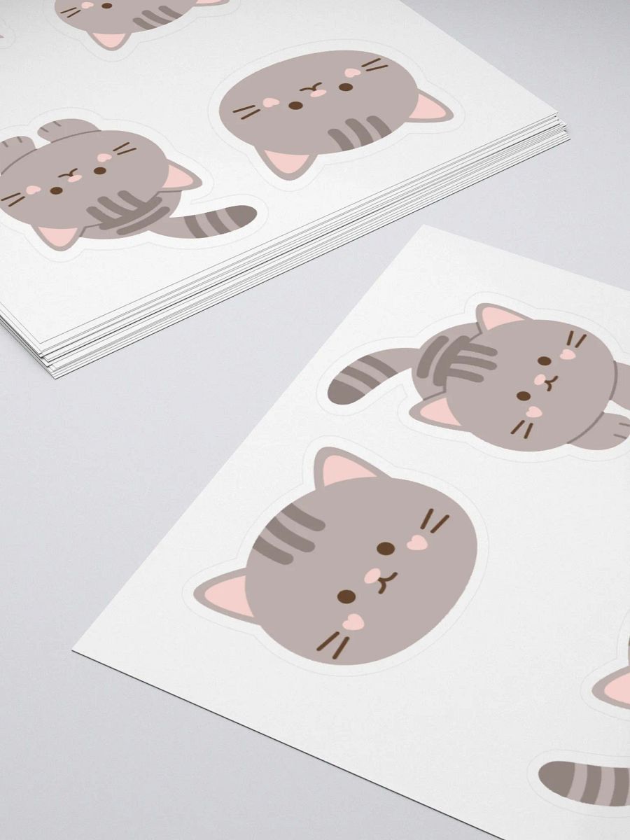 Gery cat stickers product image (16)