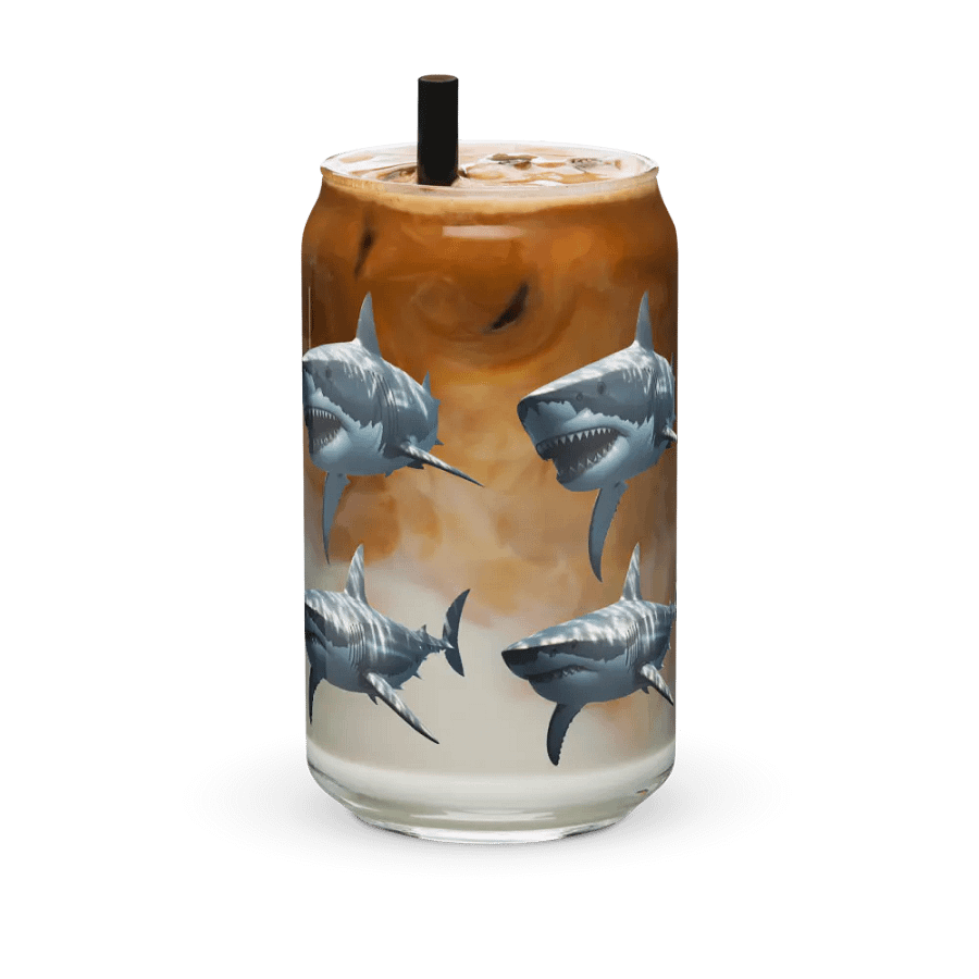 Shark Attack Can-Shaped Glass product image (41)