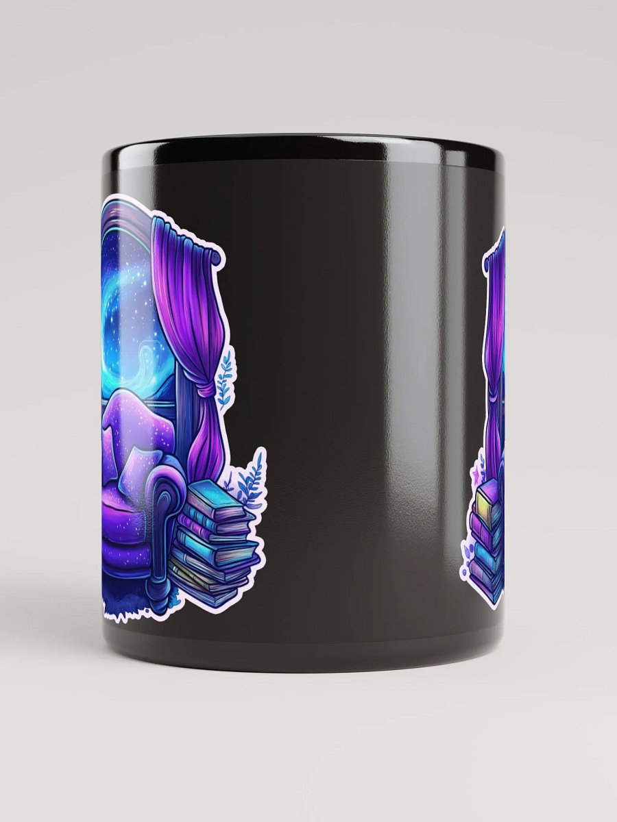 Starlit Reading Nook Black Mug product image (9)