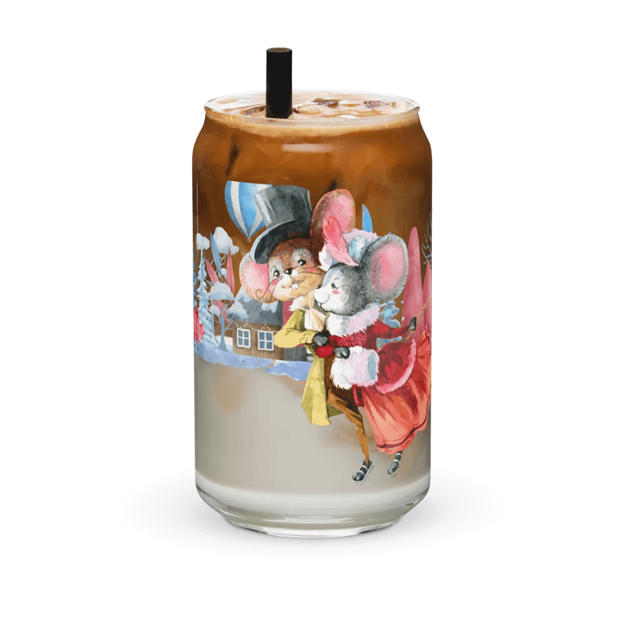 Warm Winter Embrace Can-Shaped Glass | Four Seasons of Love Collection product image (6)