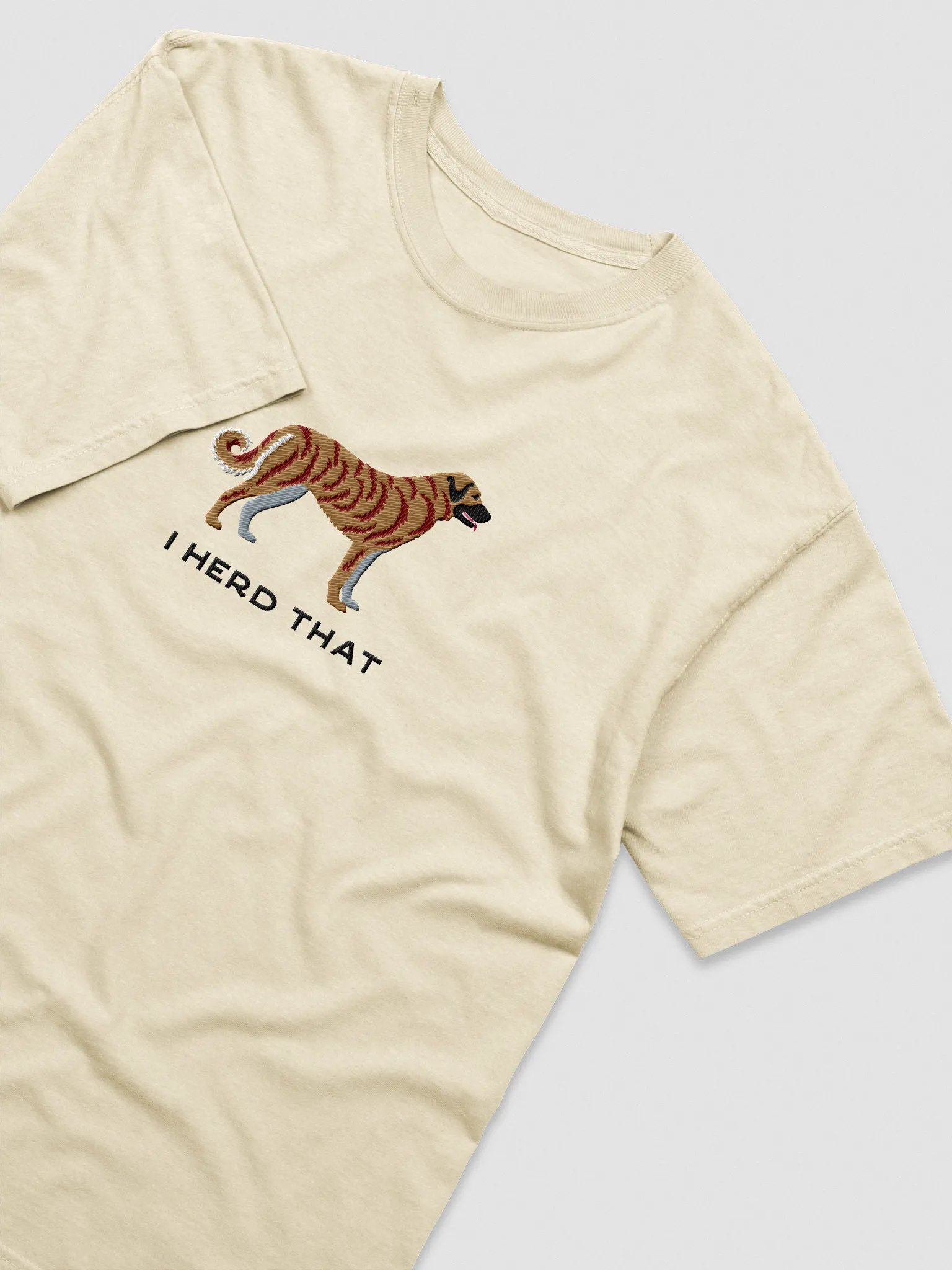 I Herd That T-Shirt(Embroidered) of an Anatolian Shepherd Dog(Brindle) product image (6)