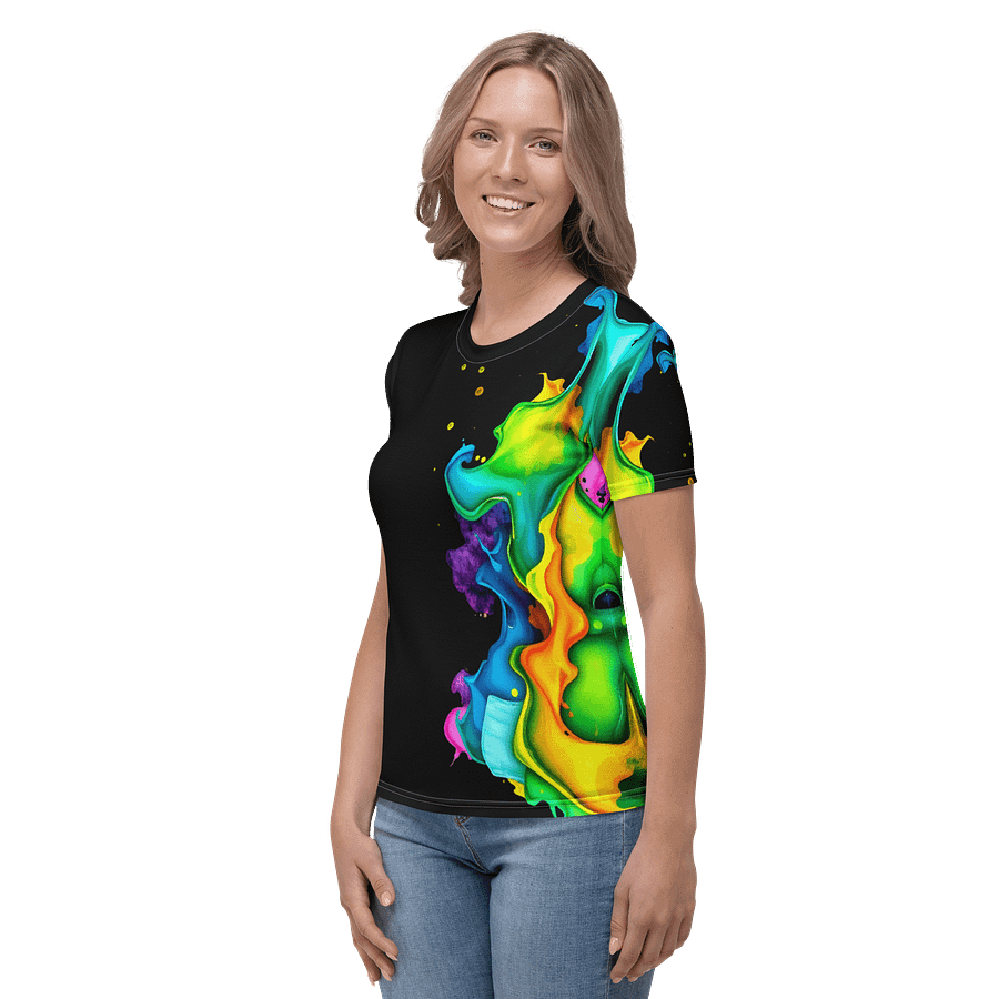 Vibrant Splash Ladies Tee product image (4)