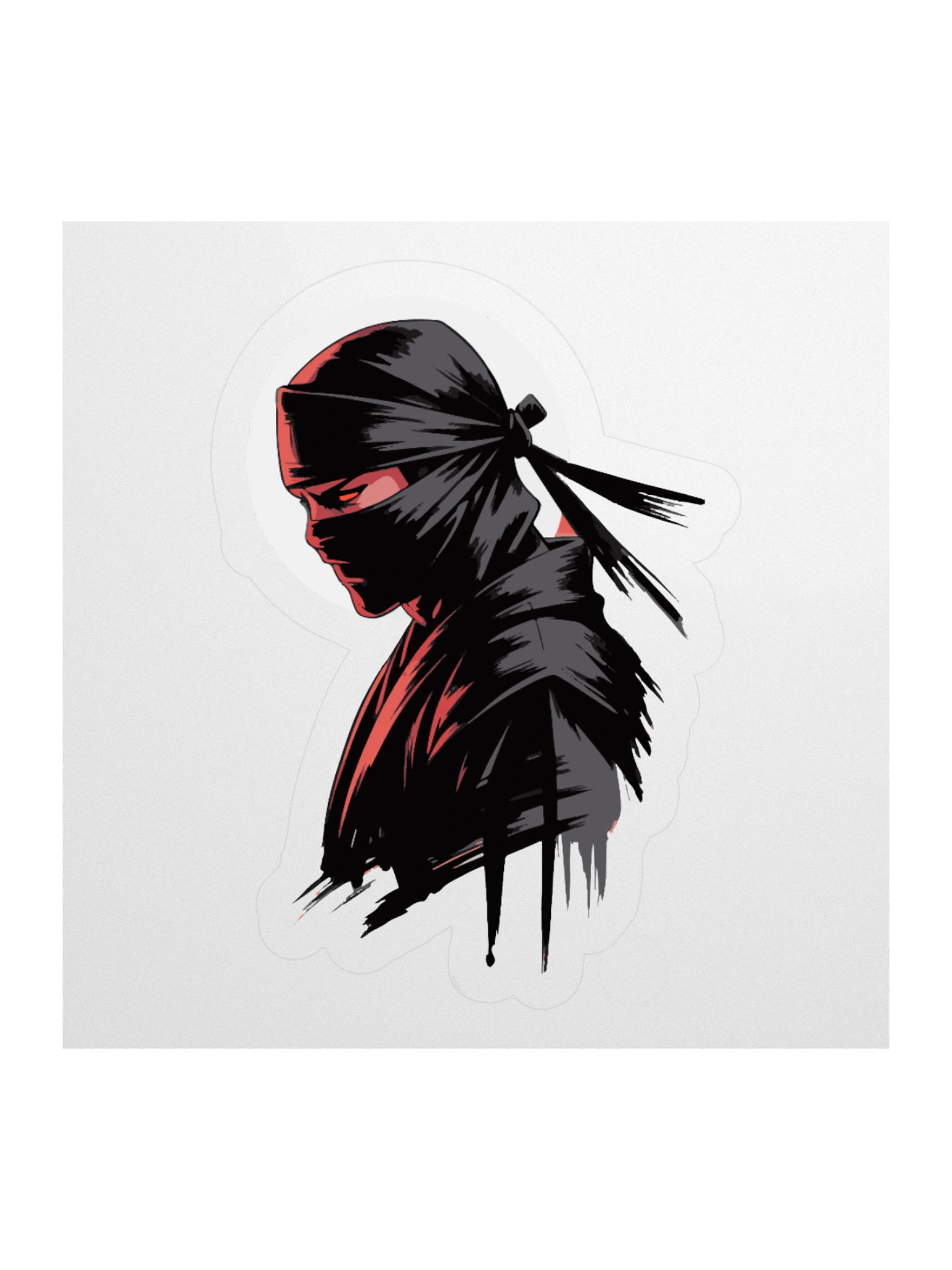 Ninja Profile Kiss Cut Stickers product image (1)