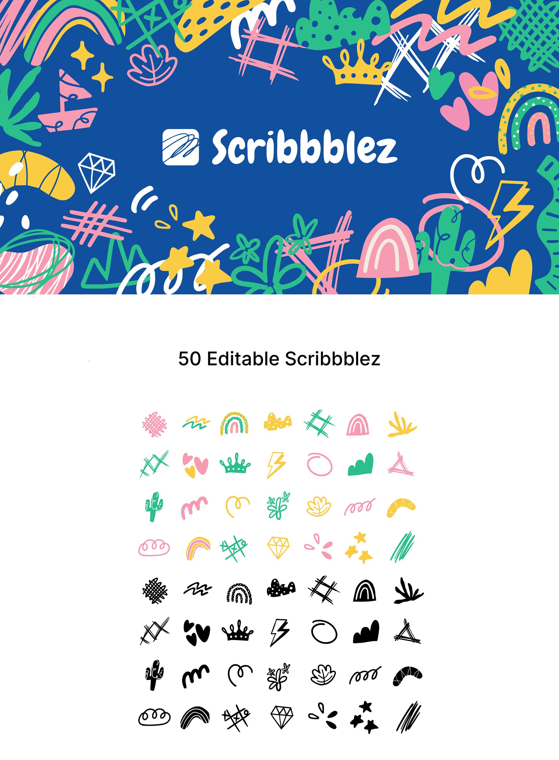 FREE Hand Drawn 50 Scribble - LIMITED product image (2)