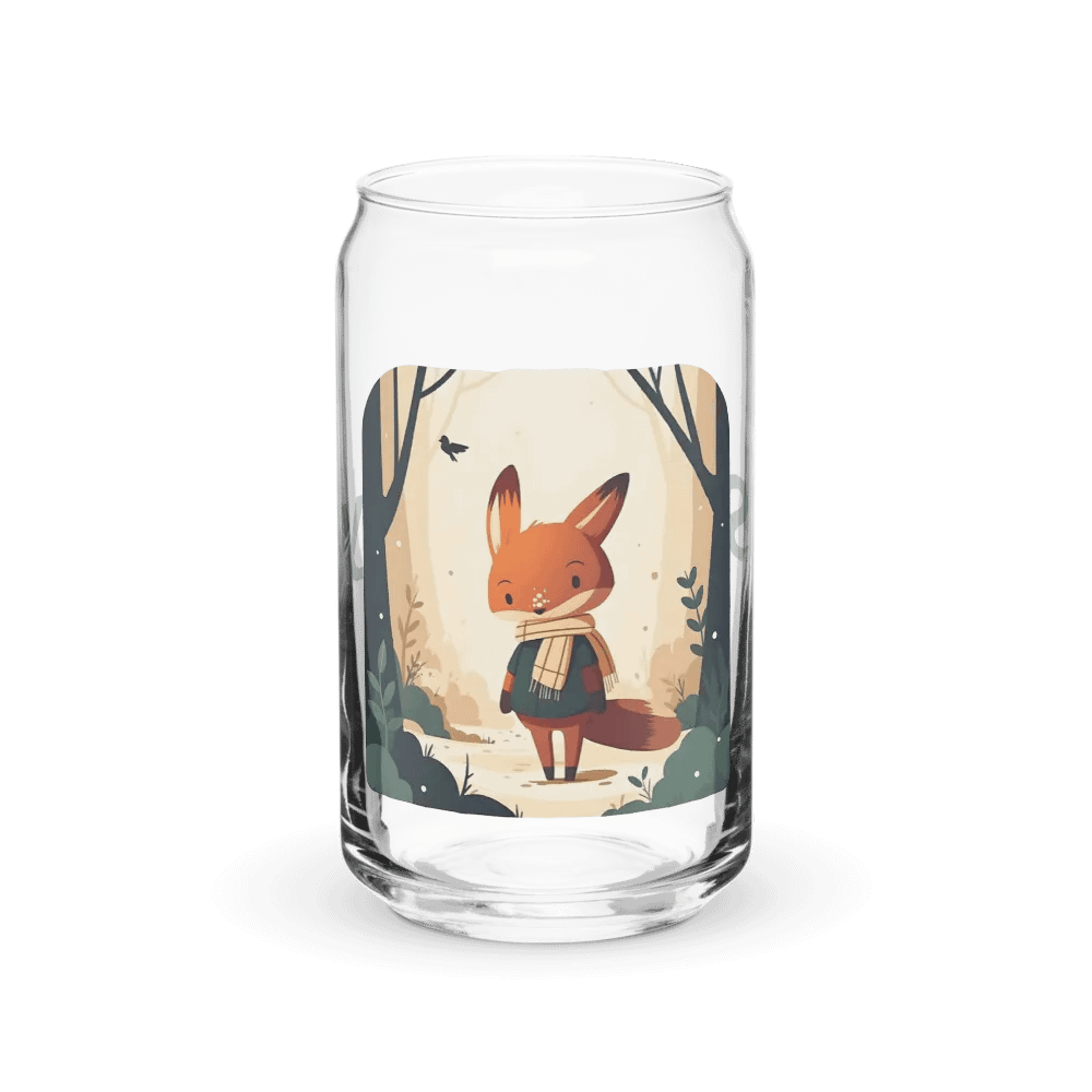 Cozy Forest Fox Glass product image (1)