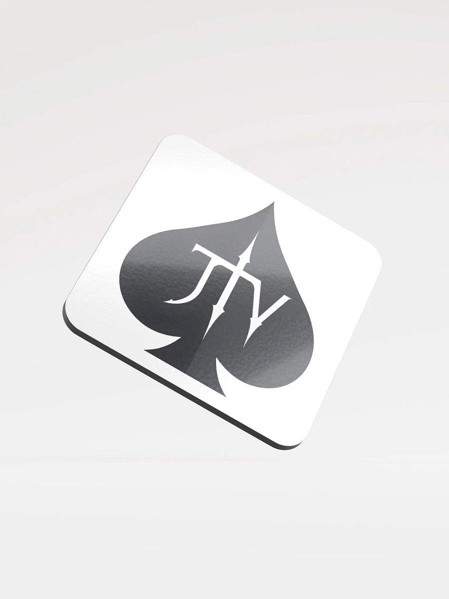 JTV Spade Logo Glossed Cork Coaster product image (1)