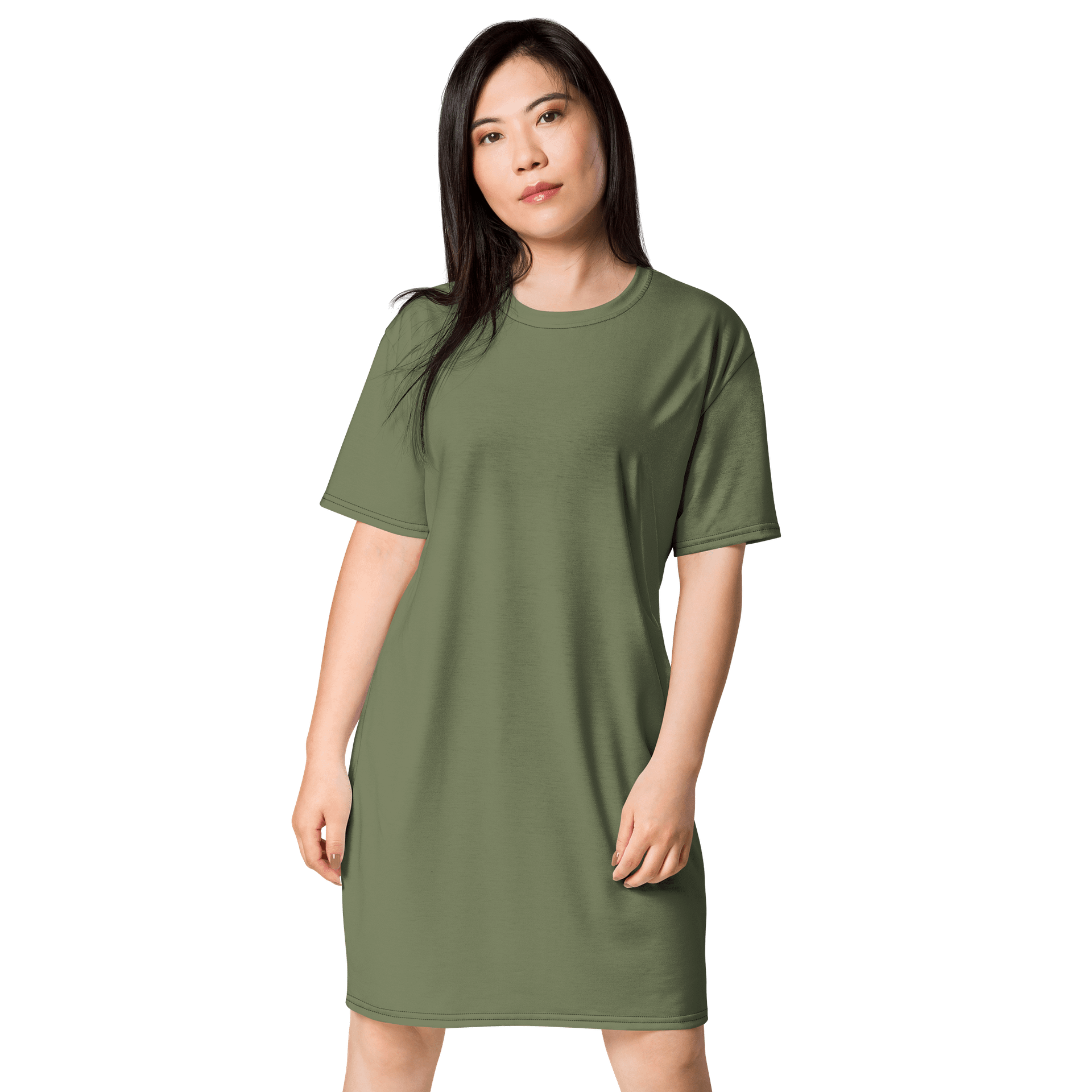 Oversized T-Shirt Dress - Vibrant Finch, Sizes 2XS-6XL product image (1)
