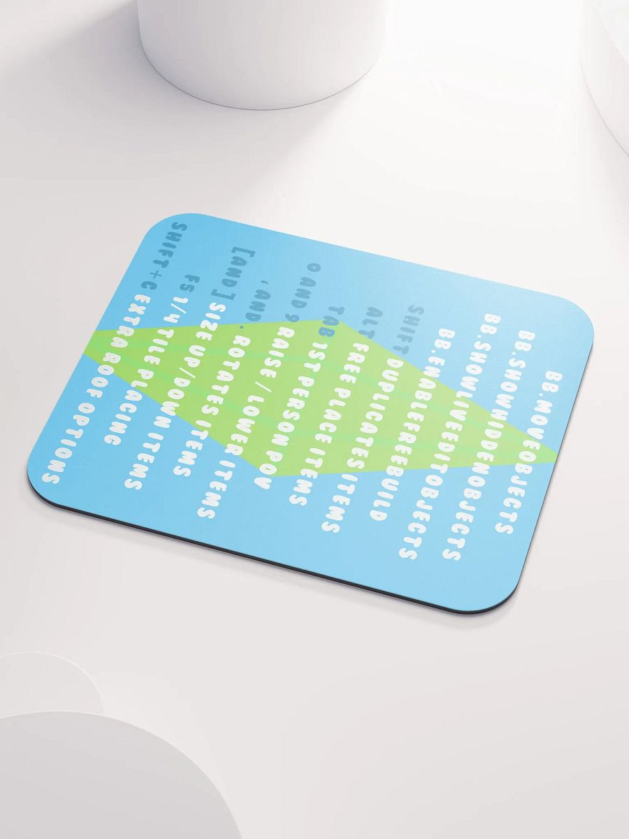 Blue Cheat Sheet Mousepad product image (3)
