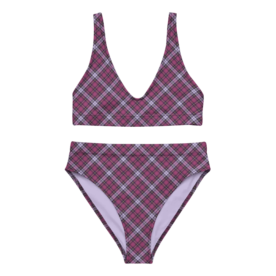 Bright Purple Plaid Bikini product image (2)