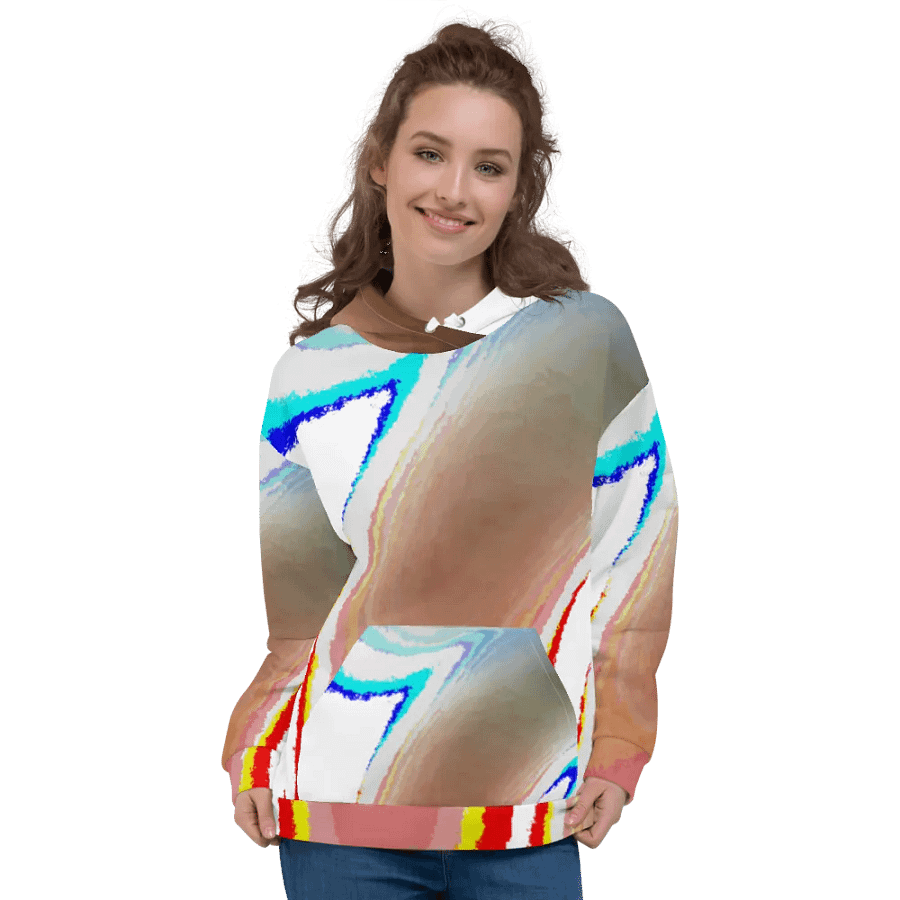 Cool Abstract Swirl Unisex Pull Over Hoodie product image (6)