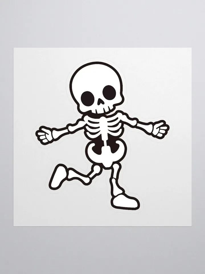 Dancing Skeleton Kiss Cut Stickers product image (1)