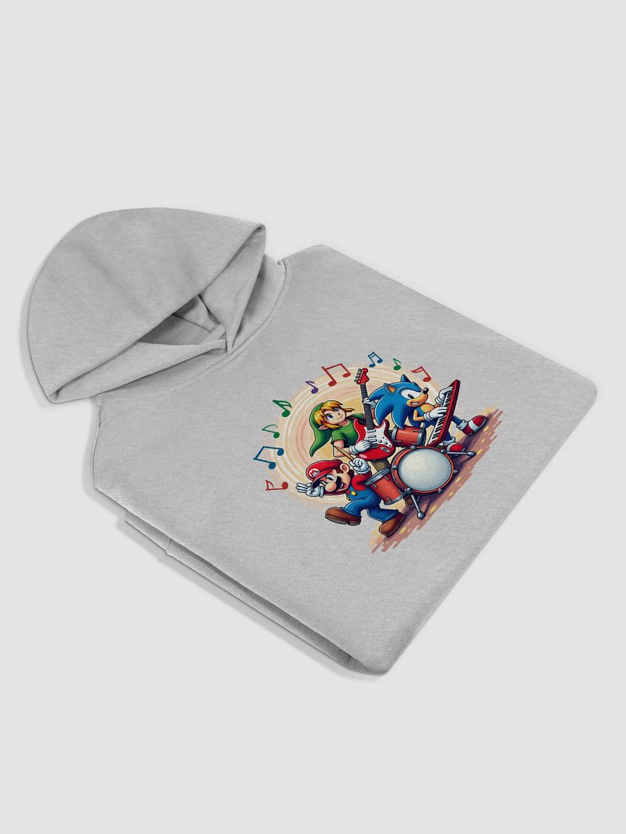Rhythm Quest: Unite with Mario, Link, and Sonic in a Vibrant Musical Odyssey - Exclusive Hoodie Design on Fourthwal product image (3)