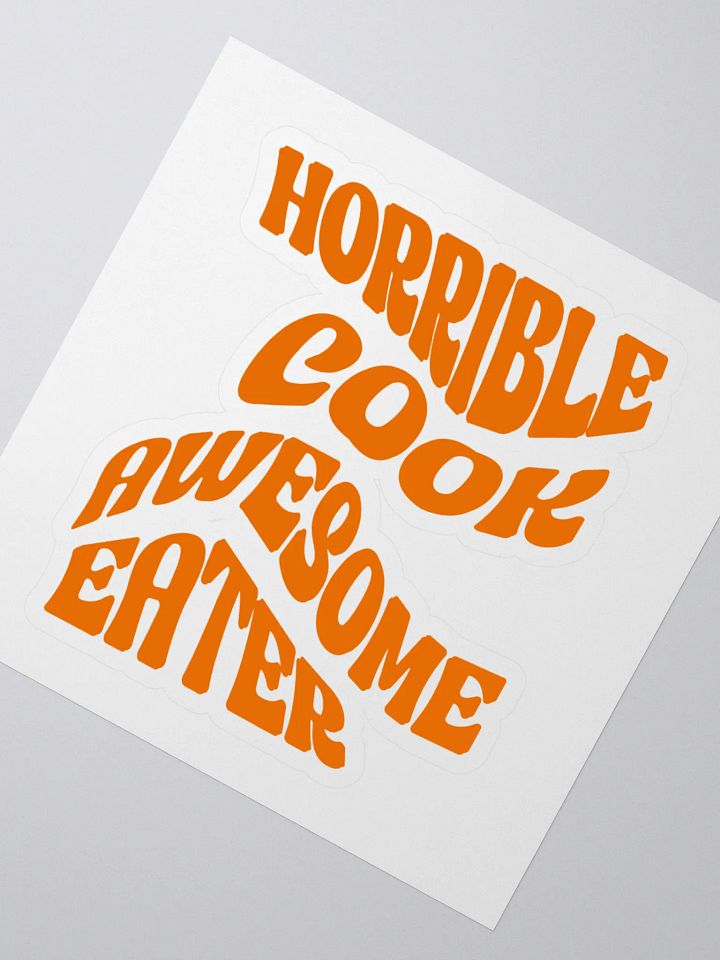Horrible Cook, Awesome Eater Sticker Set product image (2)