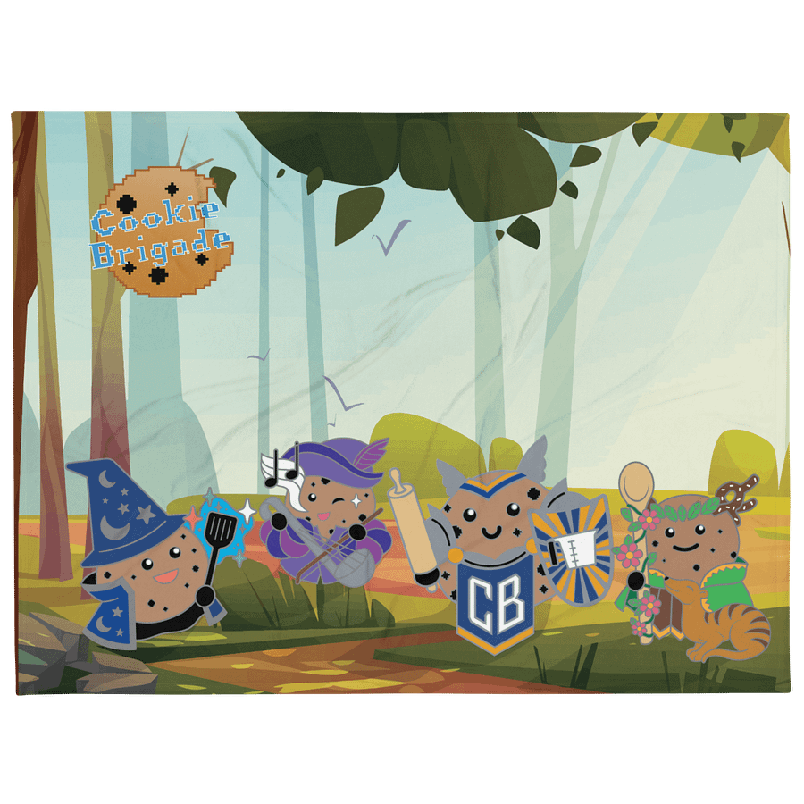 Cookie Adventurers Throw Blanket (60