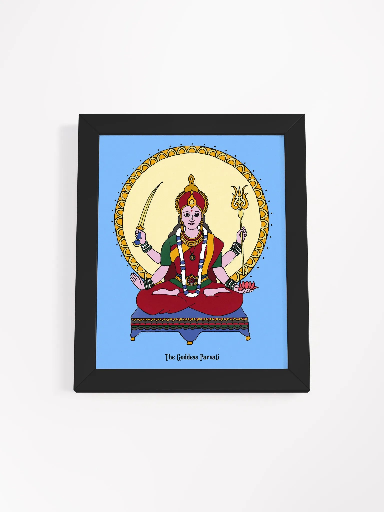 Goddess Parvati Framed Art product image (1)