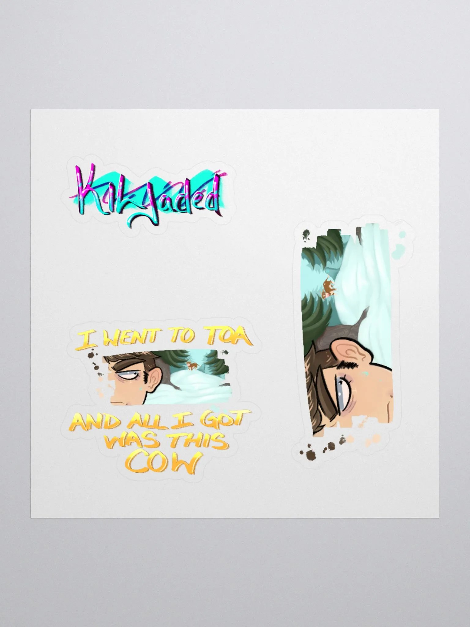 Cursed Edition - Cow - Sticker Sheet product image (1)