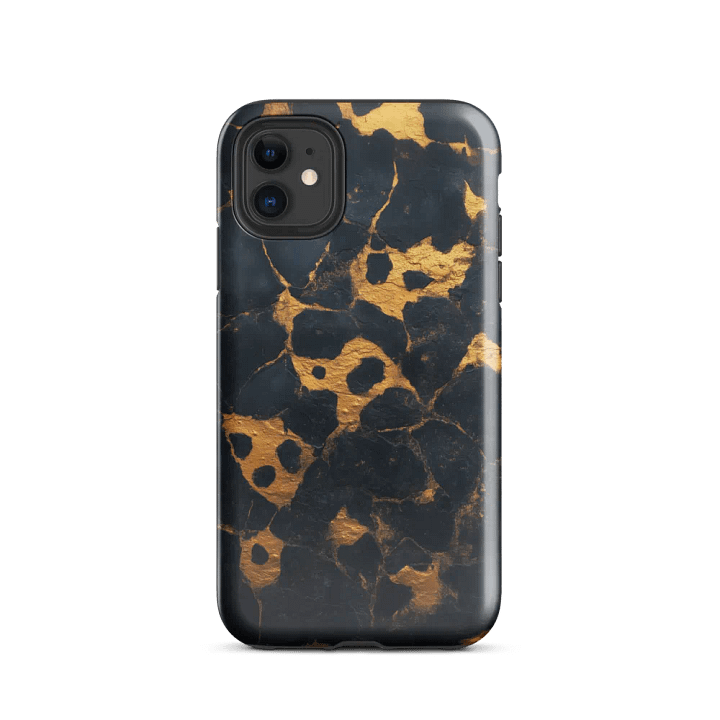Gold Black Leopard Spots - Tough Phone Case product image (2)