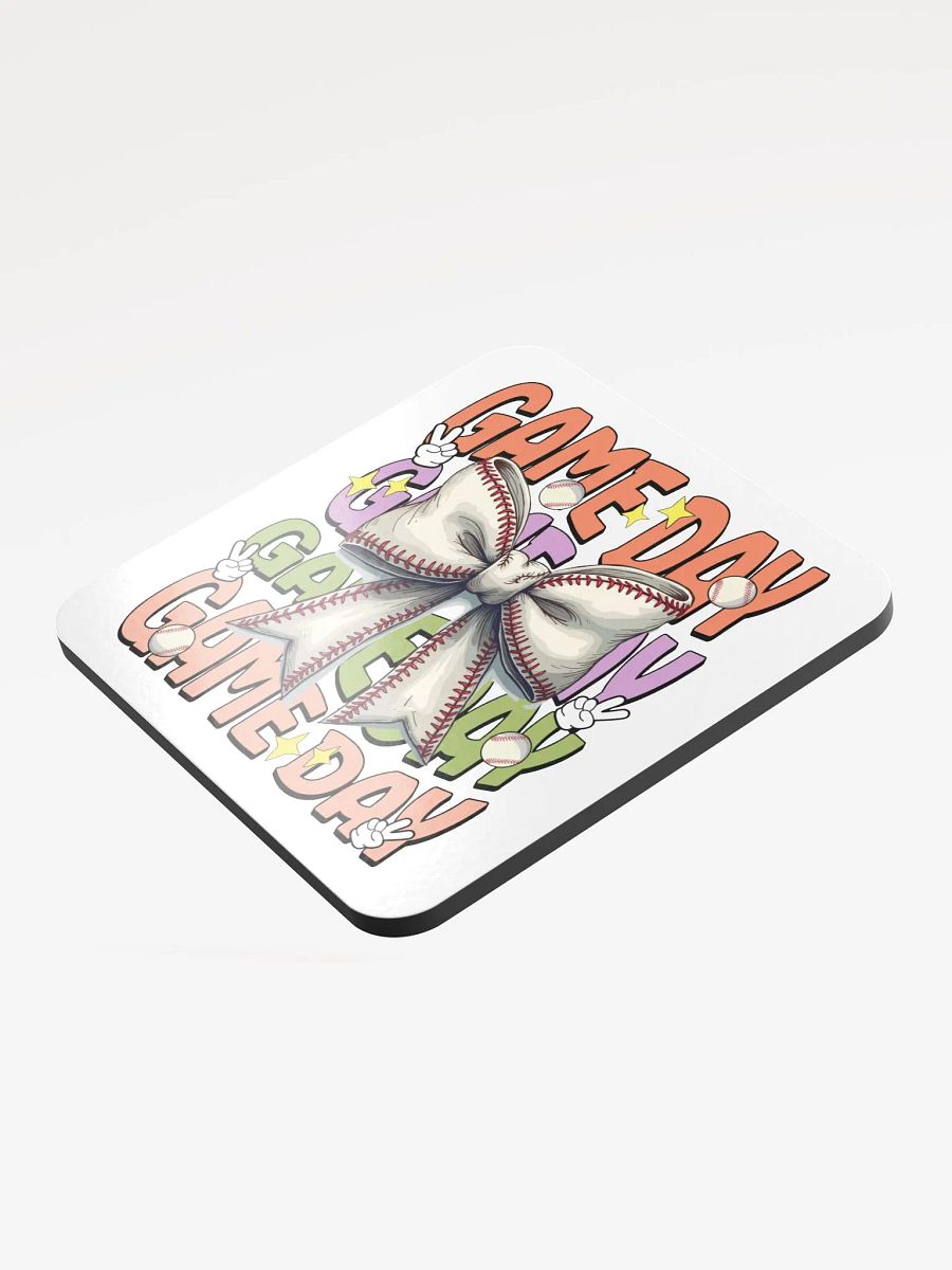 Game Day Bow Baseball Extravaganza Coaster Set product image (4)