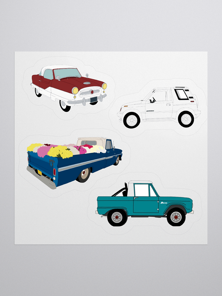 classic car sticker sheet product image (3)