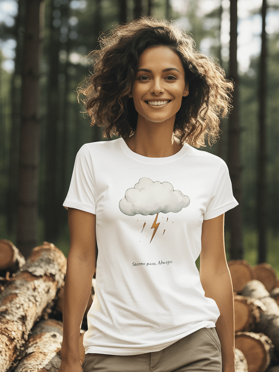 Storms Pass. Always – Minimalist Storm Cloud T-Shirt product image (1)
