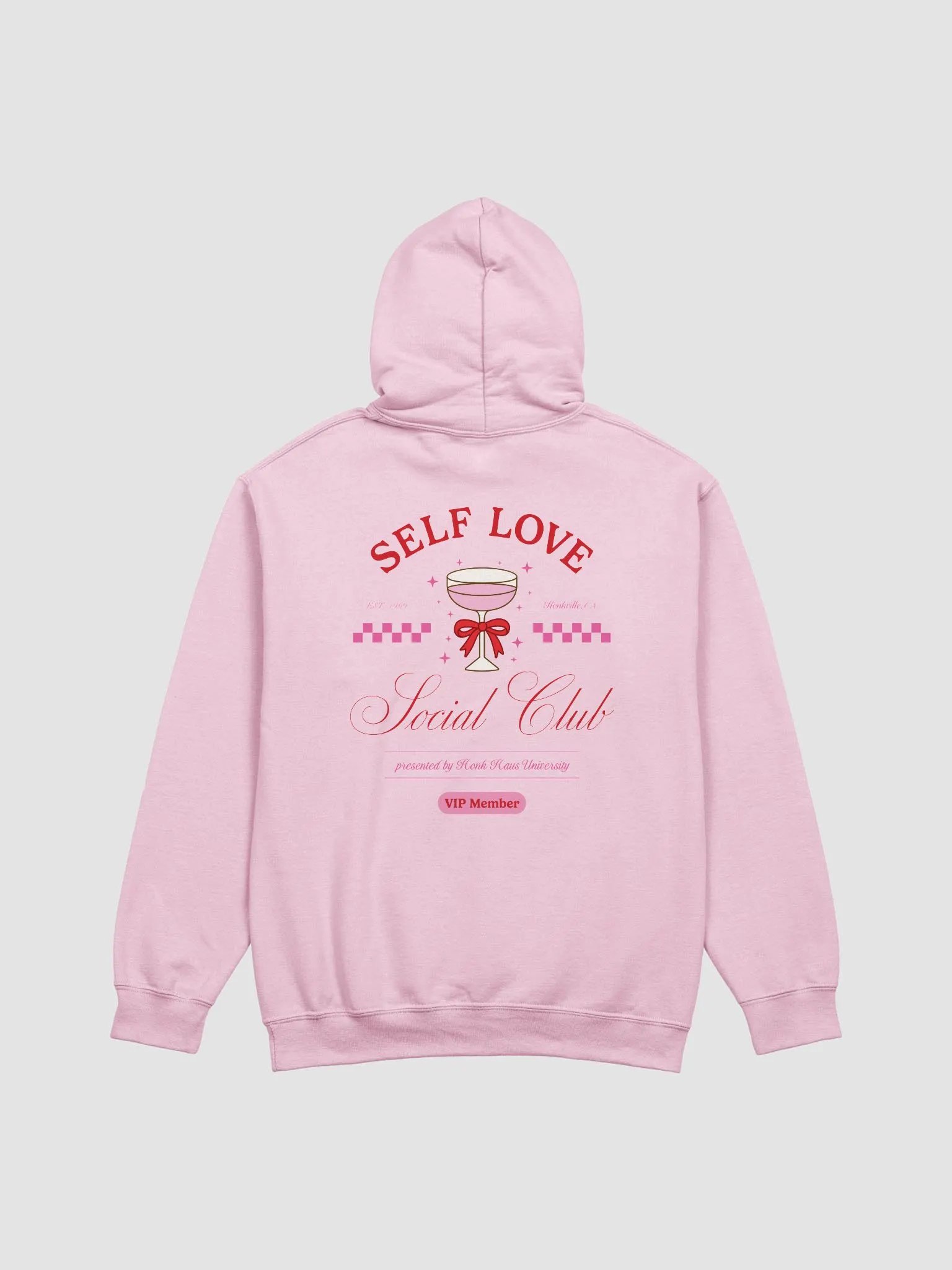 self love club printed hoodie (red lettering) product image (8)