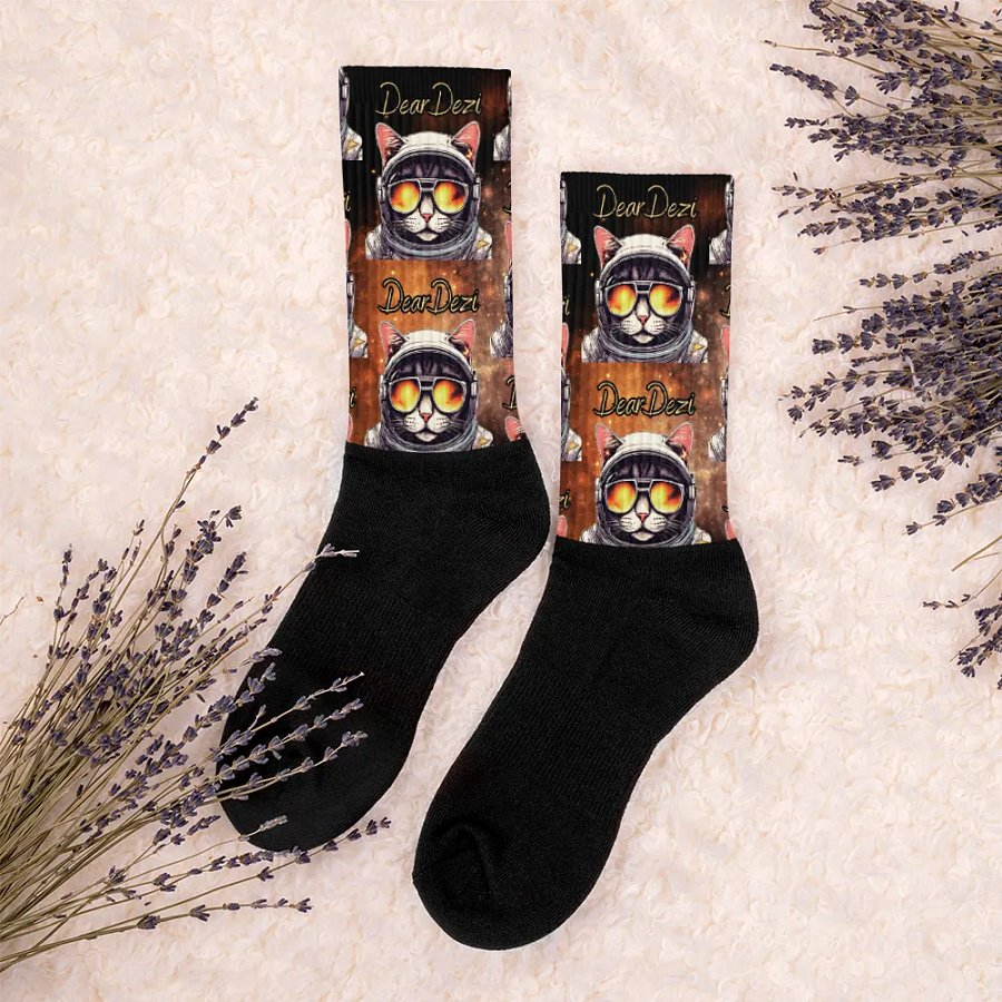 Cosmocat Gamer Socks - in Meowrange product image (5)