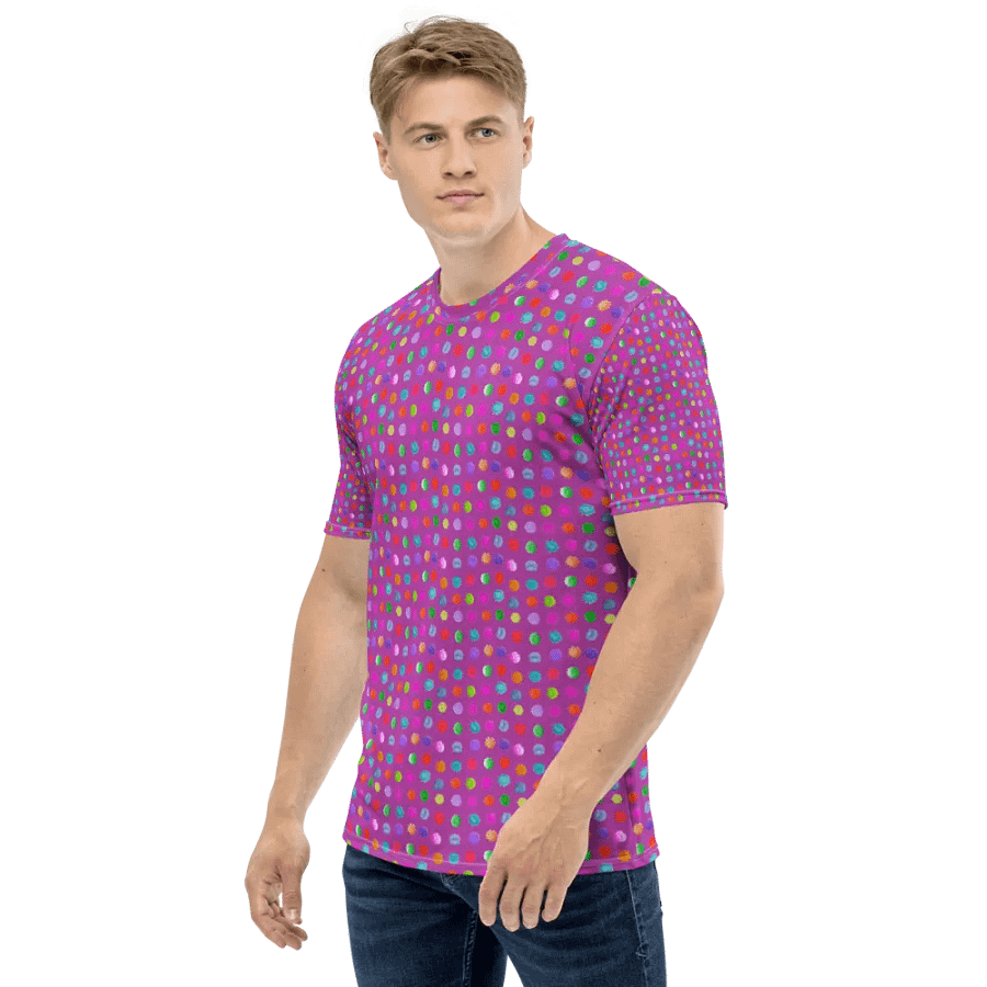 T shirt all over print watercolor dots product image (3)