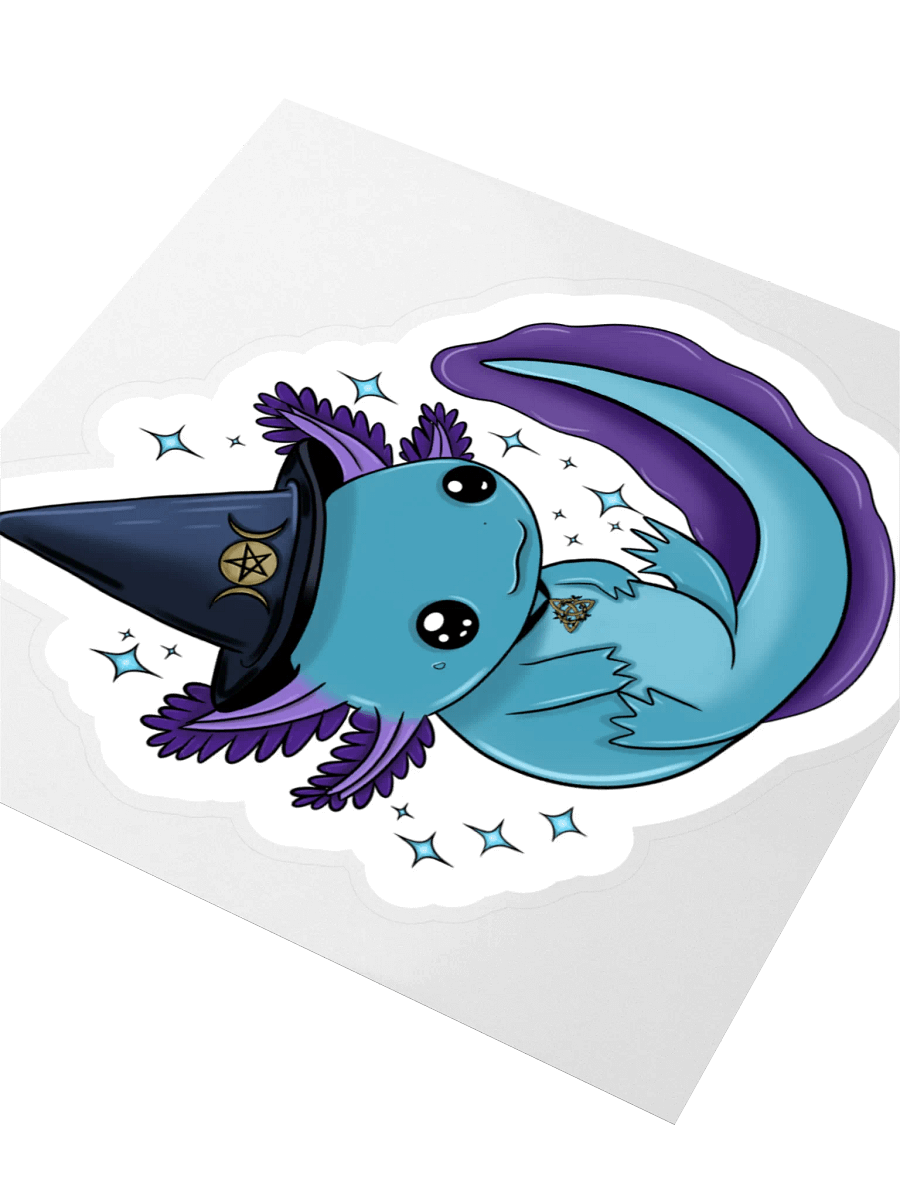 Whimsical Wicca Kiss-Cut Stickers - Axolotl product image (9)