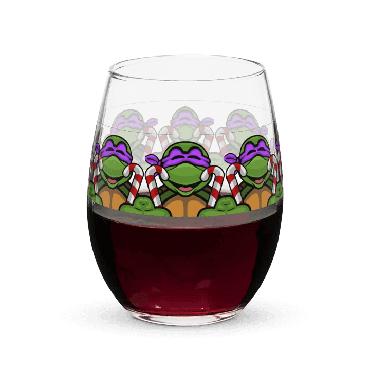 Candy Cane Stemless Wine Glass product image (1)