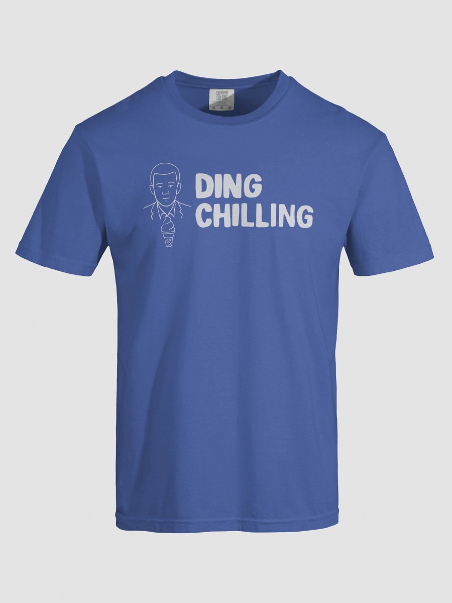 Ding Chilling [4c] – Funny Chess Meme Design | White Line Art for Light Colors | T-Shirt product image (89)