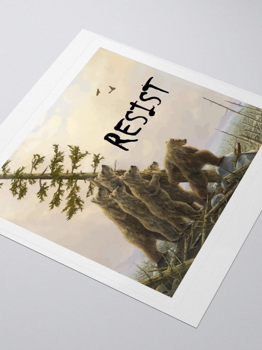 BEARS RESIST! Sticker 3 SIZES Alt National Parks Vinyl Decal product image (3)