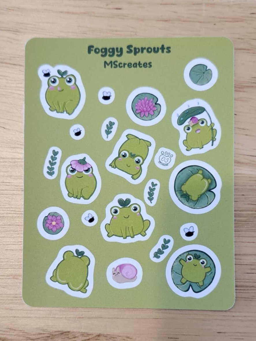 Froggy Sprout Sticker Sheet product image (4)