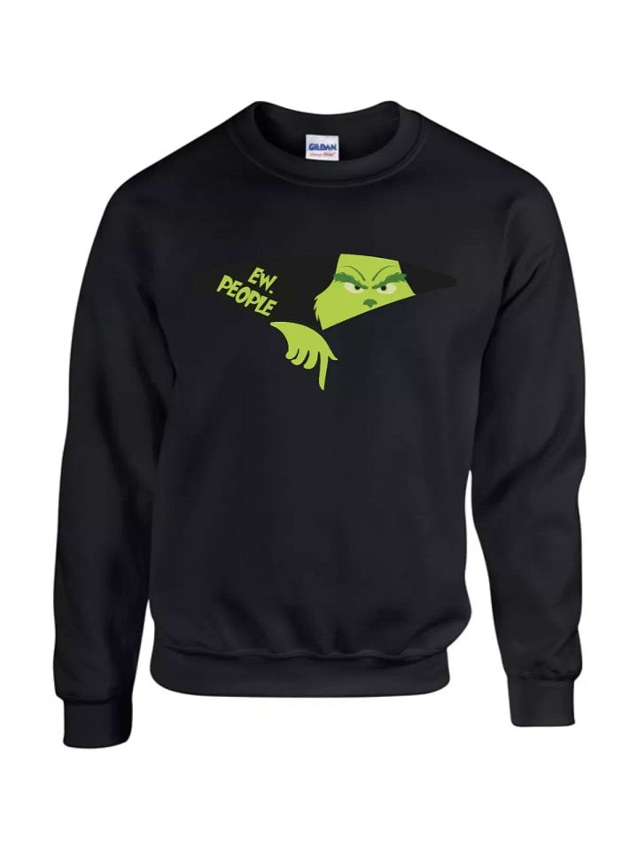 Ew People Christmas Sweatshirt, Grinch Ew People Santa Ugly Xmas Unisex T-Shirt product image (1)