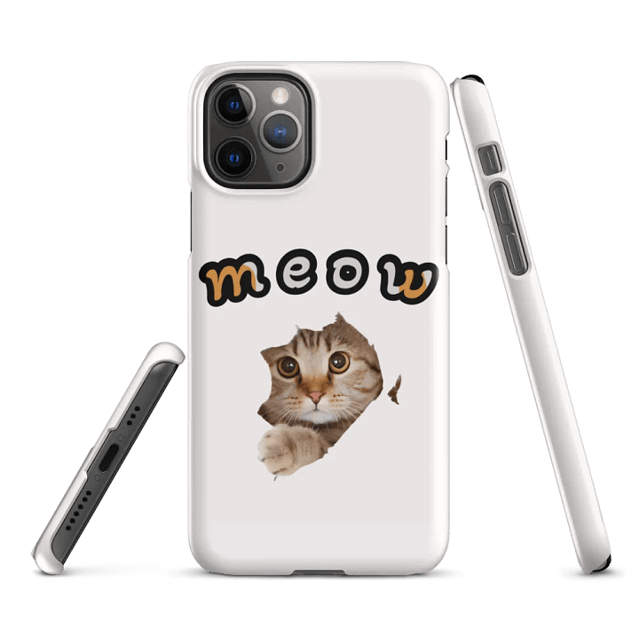 Meow Playful Snap iPhone Case product image (3)