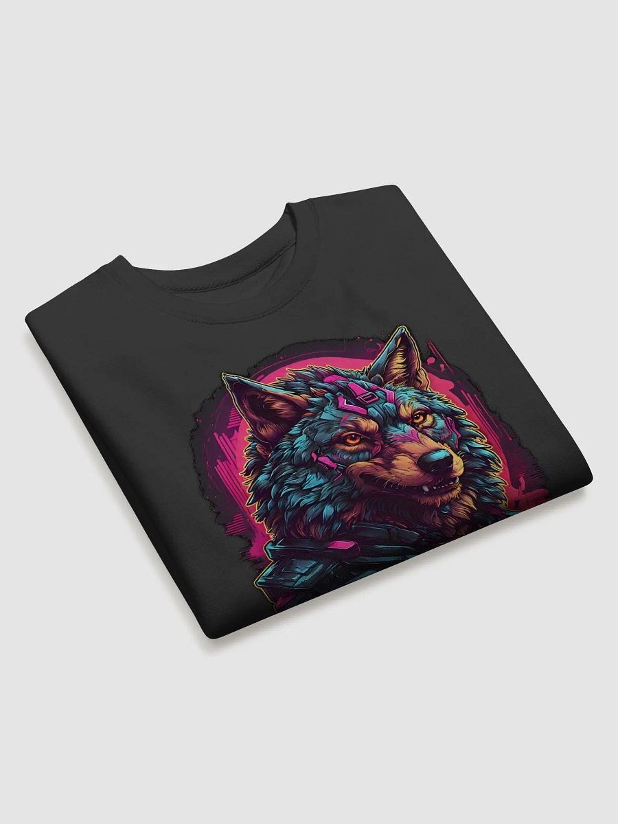 Neon Wolf Cyberpunk Sweatshirt product image (17)