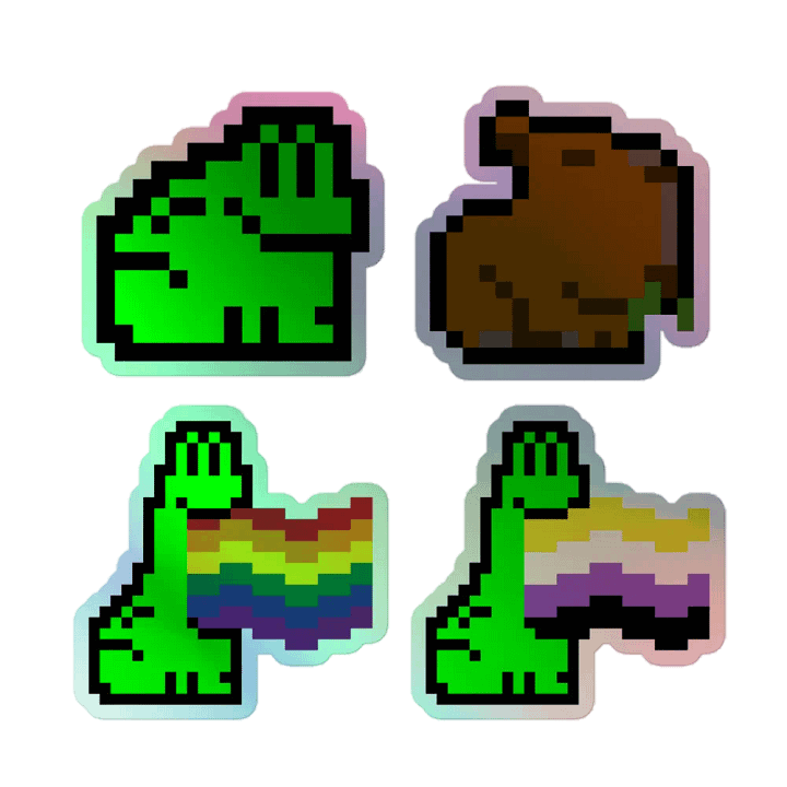 Twitch Emote Holo stickers product image (1)