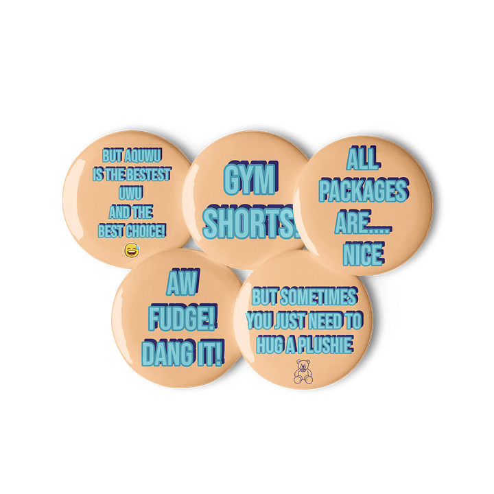 Aqua Said It Pin Badges - Set 1 product image (2)