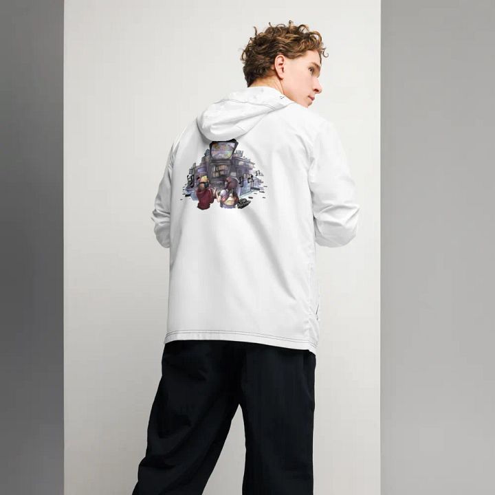 Windbreaker - Black Note Sleeves (Multi-Color Design) product image (1)
